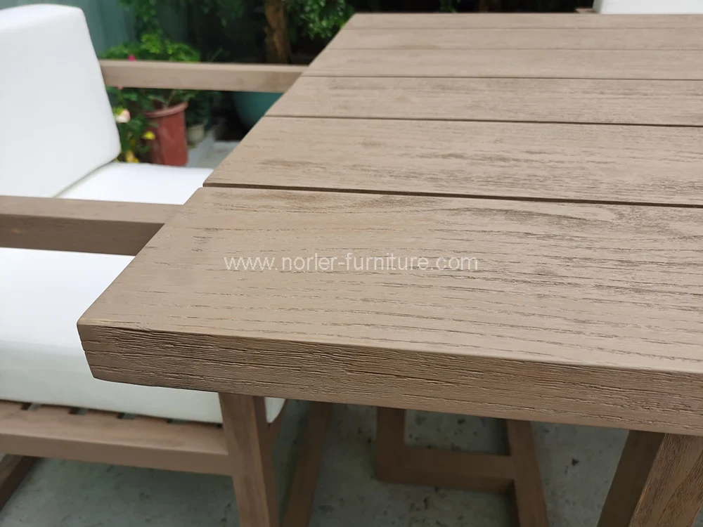 Outdoor Teak Wood Sets Restaurant Dining Set