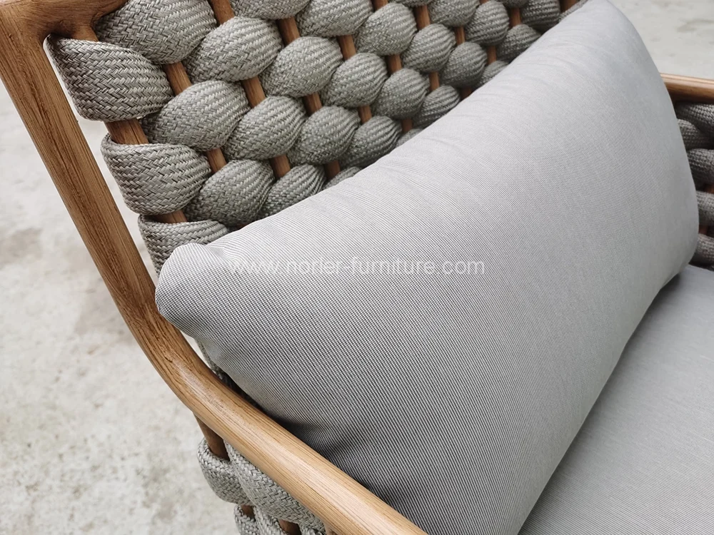 Outdoor Aluminum Rope Weaving Dining Set