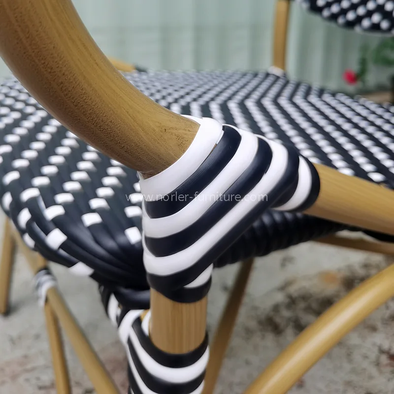 Modern Waterproof Durable Aluminum PE Rattan Dining Set